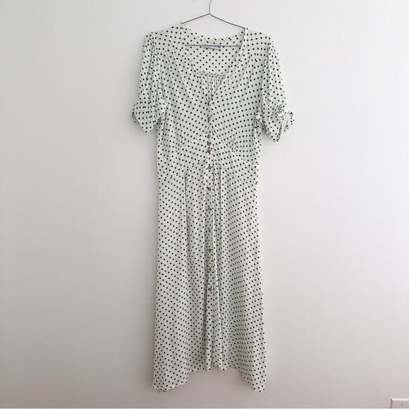 Faithfull the Brand Billi Polka Dot Midi Dress - Picture 11 of 11
